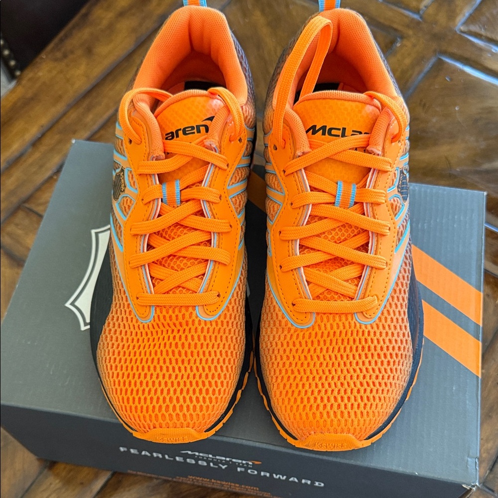K-Swiss/McLaren Orange and Black Sneakers